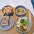 RECEPTION CAFE - 料理写真:玄米「つきあかり」、筍と空豆のジェノベーゼ、パン「カンパーニュブレッド」、蒸し野菜