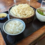 Teuchi Fuji Udon - 肉汁うどん　　小ライス付き
