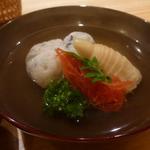 玄斎 - 熊本産冬筍、菜の花、京人参、木の芽と山椒