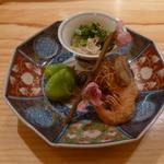 玄斎 - ほうれん草とズワイ蟹の和物