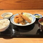 巣立つ魚金 赤坂店 - 大アジフライ定食