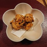 新奈 - 柿の甘さが燗酒にマッチ