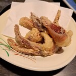 海鮮炉端船栄 高田店 - イカゲソの天婦羅