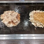 Okonomiyaki Hompo - 明太もちチーズもんじゃとベビースターもんじゃ♪