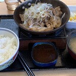 Yoshinoya - 鉄板牛カルビ定食
