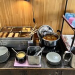 麺匠 くすがみ - 店内 おでんコーナー