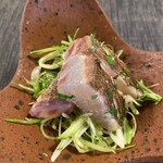 NOMI RESTAURANT - 愛媛の漁師、藤本さんのイサキ❣️きゅうり