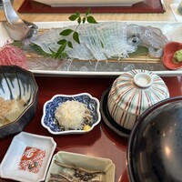 対馬のどぐろとイカ活き造り 博多 魚蔵 都ホテル店 - 