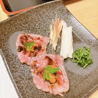 先斗町しゃぶしゃぶすき焼き きらく - 肉巻き