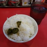 大輝家直系家系ラーメン 大金家 - 税込み100で食べ放題ライス