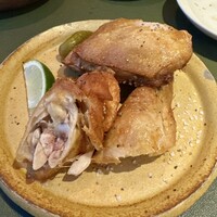 やきとり 嶋家 - 鳥の素揚げ