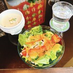 Live cafe G - セットのサラダとスープ