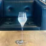 レストラン ウオゼン - ①-④：ルレクチェ（洋梨）+佐渡産発酵レモンシロップのスパークリング