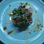 味の蔵どんつく - 茄子とトマトのサラダ