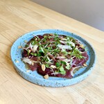 Spring bonito carpaccio