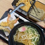 資さんうどん - 大海老天2尾うどん