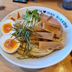 ラーメンにっこう - つけ麺柚子白湯大盛り、スペシャル