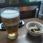 味の蔵どんつく - ノンアルコールビールとお通し