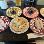 回転寿司 旬花 - ウニ、ホタルイカ、春ホッケ、炙り3貫、鮮真ゾイ