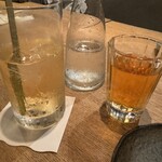 横浜鳥ぎん - 梅酒ソーダ割り　氷とソーダおかわり無料