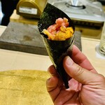 鮨 とっぴん 和田 - ネギマ＆うに