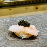 鮨 とっぴん 和田 - 甘海老キャビア