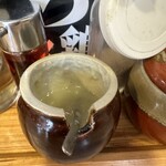 塩豚骨らーめん たちひら - おろしニンニク