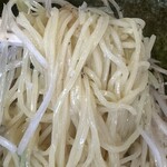 塩豚骨らーめん たちひら - 麺は細麺で弾力があって美味しかったです。