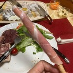 ルセット - グリッシーニは生ハム巻きで