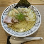 麺道 千鶏 - ワンタン増し塩そば