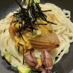 Mugito Mensuke - 青森生雲丹と季節の野菜の出汁そば
