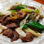 ねぎぼうず - 馬肉と白ネギの炒め