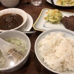 牛たん料理 閣 - ランチ ハーフカレーセット