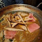 焼肉・もつ鍋専門店 パチキ - ごほうがイー仕事しています。と、残念豚ロース