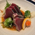 Tosa Sushi to Tempura Orankuya Oute Suji Ten - 鰹刺身