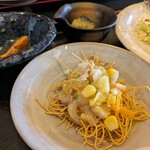 焼とり花串 - 皿うどんつき