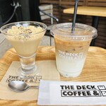 ザ デック コーヒー&パイ - コーヒープリンとアイスカフェラテ