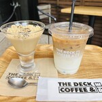 ザ デック コーヒー&パイ - コーヒープリンとアイスカフェラテ