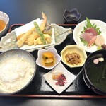 旨い肴と天ぷら TAKA - 料理写真:TAKAおまかせ天ぷら御膳@1500
