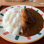 レストランあづみ野 - カツカレー（1290円）ご飯大盛り（100円）