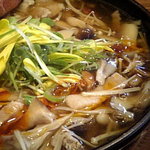 東京うどん 一将 - 豚肉ときのこのあんかけうどん