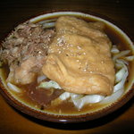うどん屋 源さん - 特濃煮干し汁うどん(肉きつね、660円　※2009)