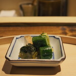 温石 - カマスと発酵エシャレットのご飯