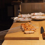 温石 - キンメダイ　実山椒醤油と白髪葱