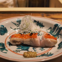 温石 - キンメダイ　実山椒醤油と白髪葱