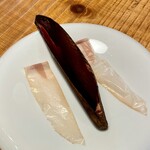 NOMI RESTAURANT - 鏡面仕上げのように削れた鰹節