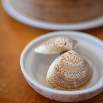 中華料理 信悦 - "藥膳湯（くすりじる）"、文蛤（はまぐり）の等類（たぐひ）