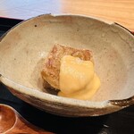 茜坂大沼 - 蕗のとう　揚げ出し豆腐　白味噌