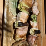 新宿 今井屋本店 - 比内地鶏　おまかせ串3種（ねぎま）