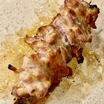焼鳥 せきね - 名古屋コーチン中落ち　超稀少部位です　胴骨の裏側にある薄い肉です